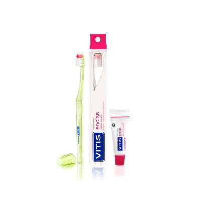 VITIS PACK CEPILLO DENTAL ENCIAS MINI PASTA 15g