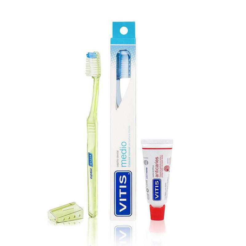 VITIS CEPILLO DENTAL MEDIO MINI PASTA 15g