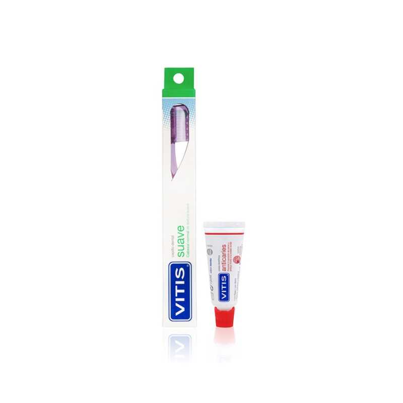 VITIS PACK CEPILLO SUAVE MINI PASTA 15ML