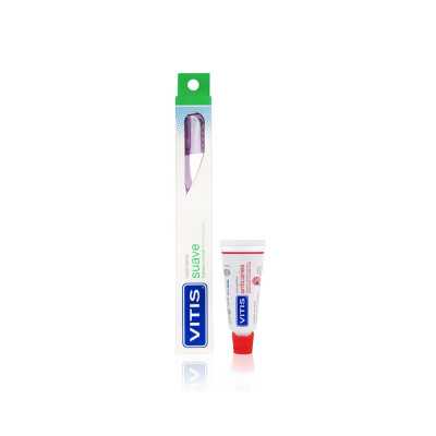 VITIS PACK CEPILLO SUAVE MINI PASTA 15ML