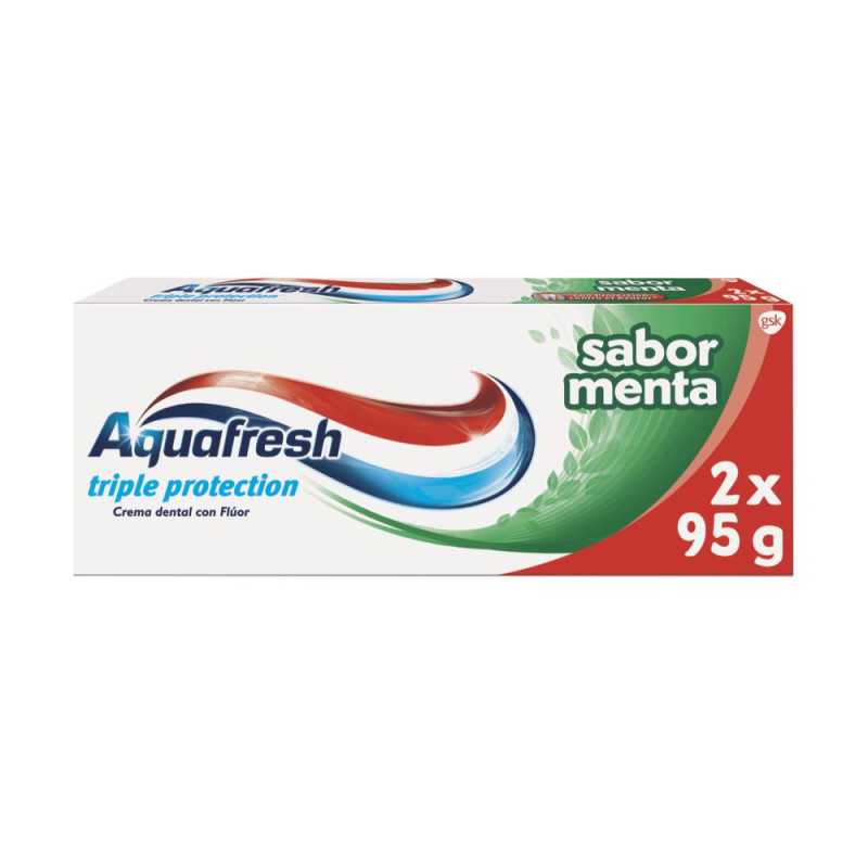 AQUAFRESH PASTA TRIPLE PROTECCION PACK 2 x 95g