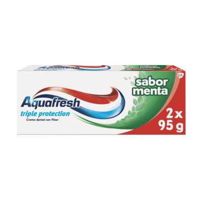 AQUAFRESH PASTA TRIPLE PROTECCION PACK 2 x 95g