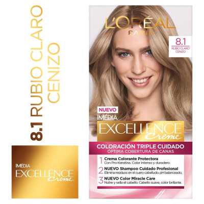 EXCELLENCE CREME 8 1 RUBIO CLARO CENIZO