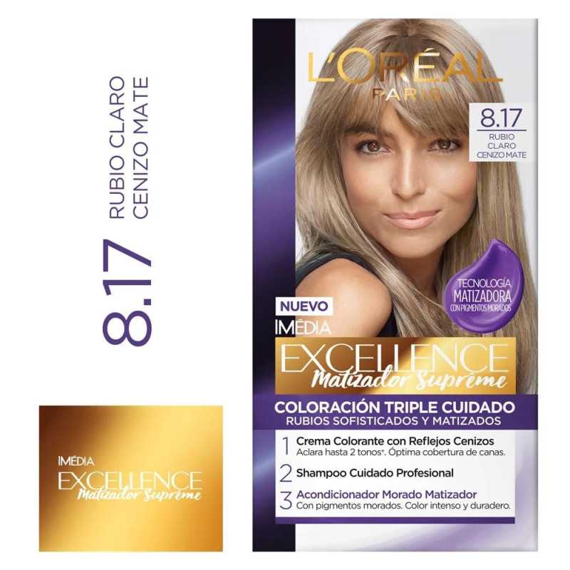 EXCELLENCE MAT SUP 8 17 RUBIO CLARO CENIZO MATE