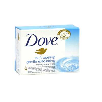 Dove Jabón barra exfoliación suave 90 gramos.