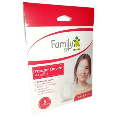 Parche Ocular Adulto 5,8 x 8,3cm x 5 unidades. (Family Set)