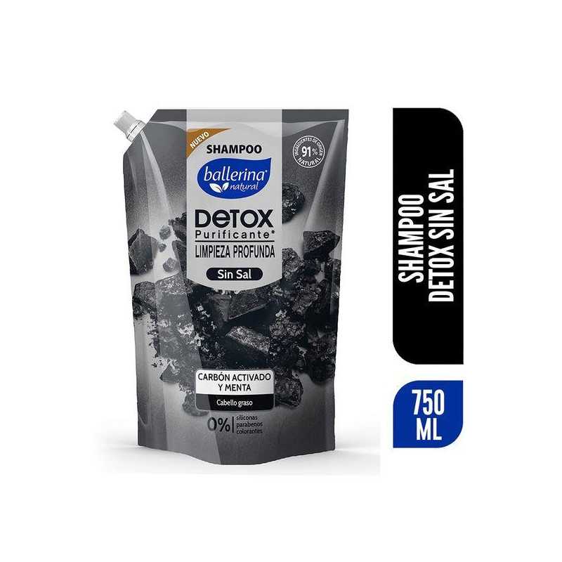 BALLERINA SHAMPOO DETOX CARBON DP 750ML