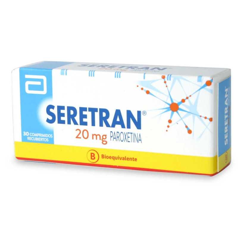 Seretran 20 mg x 30 comprimidos. Antidepresivos