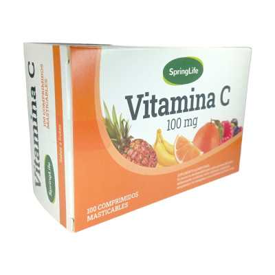 Vitamina C 100mg Masticable x100com (SpringLife)