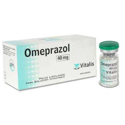Omeprazol 40 mg Inyectable x 10 Frasco Ampolla (Vitalis)