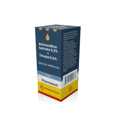 Brimonidina 0,2% Timolol 0,5% Solución oftálmica 5 ml (Pharmatech)