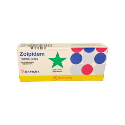 Zolpidem 10 mg x 30 comprimidos.(Ethon)