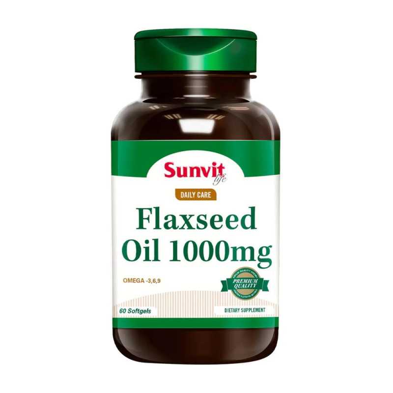 FLAXSEED OIL OMEGA 3-6-9 1000MG X60CAP SUNVIT 