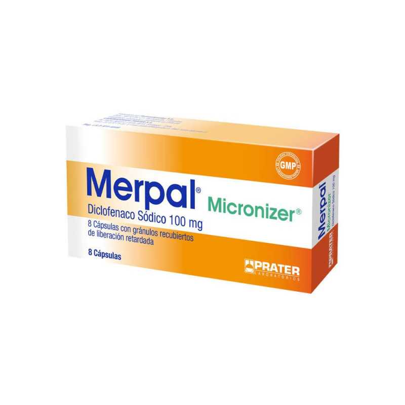 MERPAL MICRONIZER 100mg X8CAP
