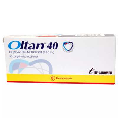Olmesartan 40 mg x 30 comprimidos. (Genfar) - Farmacia AraucoMed