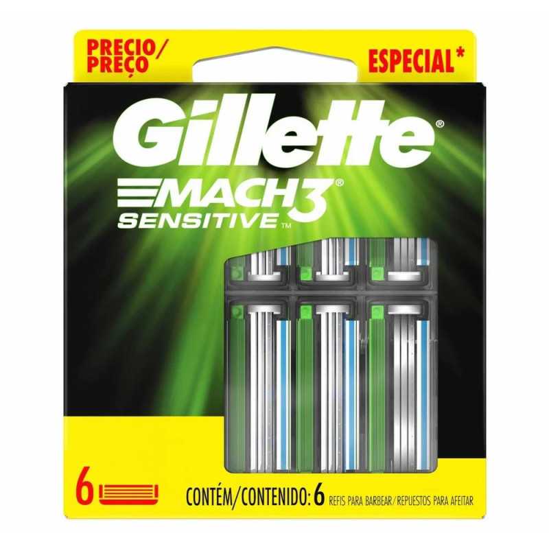 GILLETTE MACH3 SENSITIVE REPUESTO X6