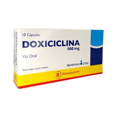 Doxiciclina 100 mg x 10 comprimidos. (Megalabs)