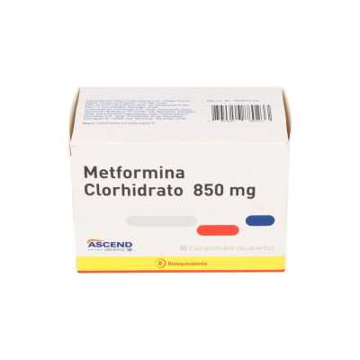 METFORMINA B 850mg X60COM REC ASCEND 