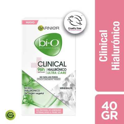 BIO DESODORANTE BARRA CLINICAL HIALU 96 H 40 G