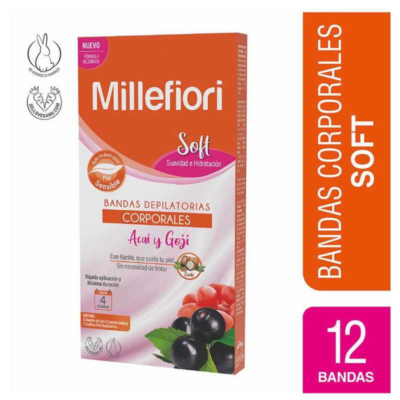 MILLEFIORI BANDA DEPIL CORPORAL ACAI GOJI X12