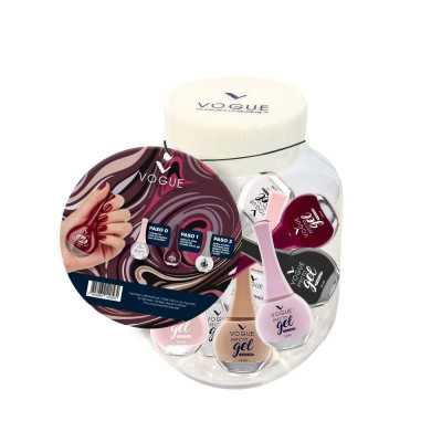 VOGUE SET 8 ESMALTES EFECTO GEL