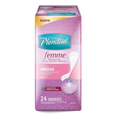 PLENITUD FEMME PROTECTOR INCONTINENCIA MEDIO X24