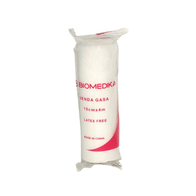 Venda de Gasa Elasticada 10 cm x 4 metros x 12 unidades (Biomedika)
