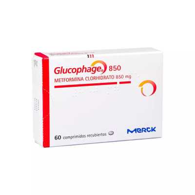 GLUCOPHAGE 850 mg X 60COM