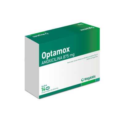 OPTAMOX 875MG X14COM REC 