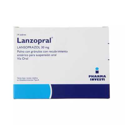 LANZOPRAL 30mg Suspensión Oral x 14 sobres