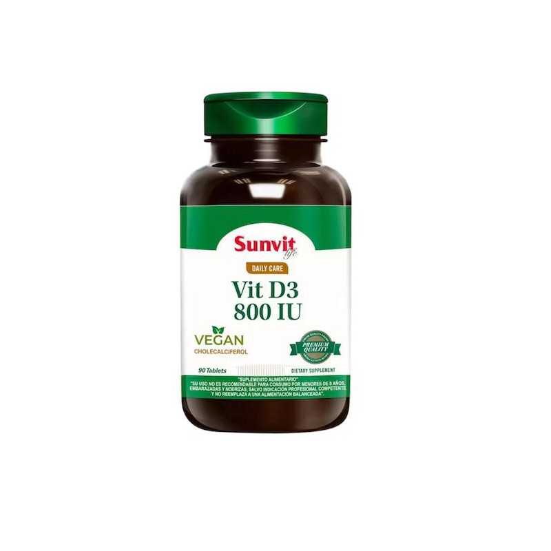 VITAMINA D3 800 UI VEGAN X90COM SUNVIT 