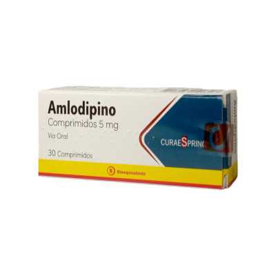 AMLODIPINO 5MG X 30 COMP CURAE SPRING 