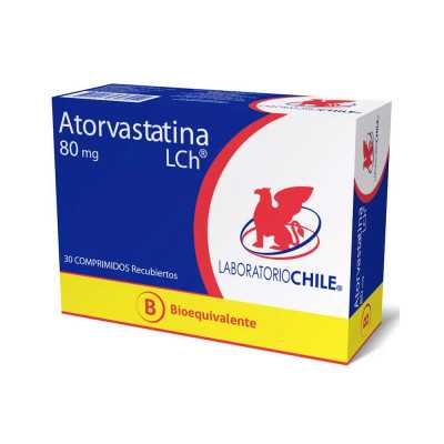 ATORVASTATINA 80mg X30COM CHILE 