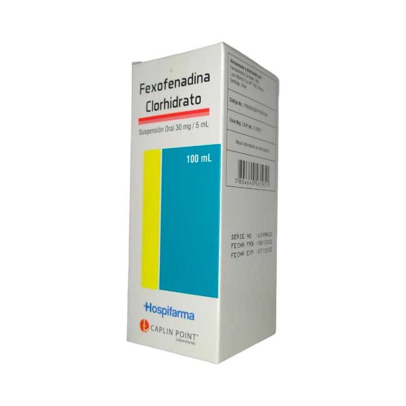 FEXOFENADINA 30mg/5ml Suspensión Oral 100ml HOSPI