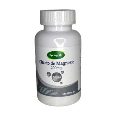 CITRATO DE MAGNESIO 200MG X60CAP SPRING LIFE 