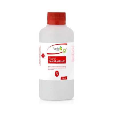 ALCOHOL DESNATURALIZADO 70 250ml FAMILY SET 