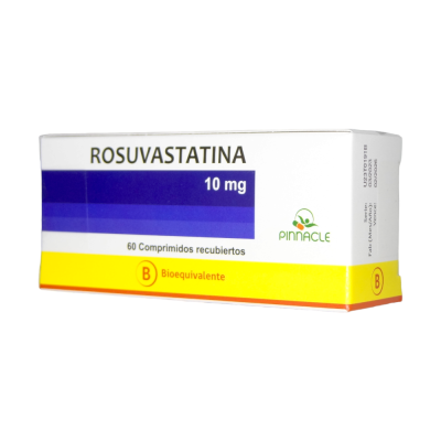 Rosuvastatina 10mg x 60 comprimidos. Pinnacle (Cenabast)