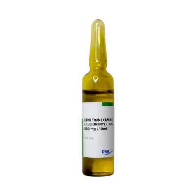 ACIDO TRANEXAMICO 1000MG/10ML X 1 AMPOLLA DIFEM 