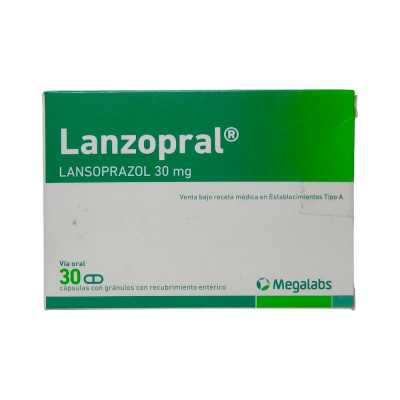 LANZOPRAL 30mg x 30 caps