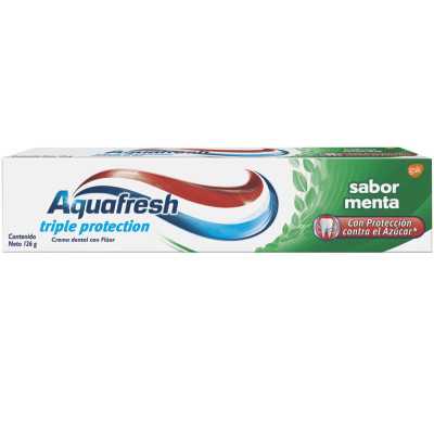 AQUAFRESH PASTA TRIPLE PROTECCION SOFT MINT 126GRS