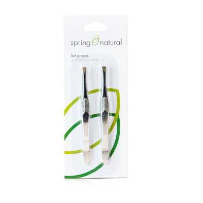 SET PINZAS OBLICUA RECTA SPRING NATURAL 