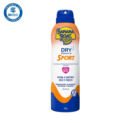 Banana Boat dry balance sport FPS50+ Aerosol x 170 gramos.