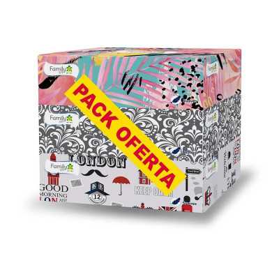 PAÑUELOS DOBLE HOJA CAJA 90U X3 FAMILY SET 