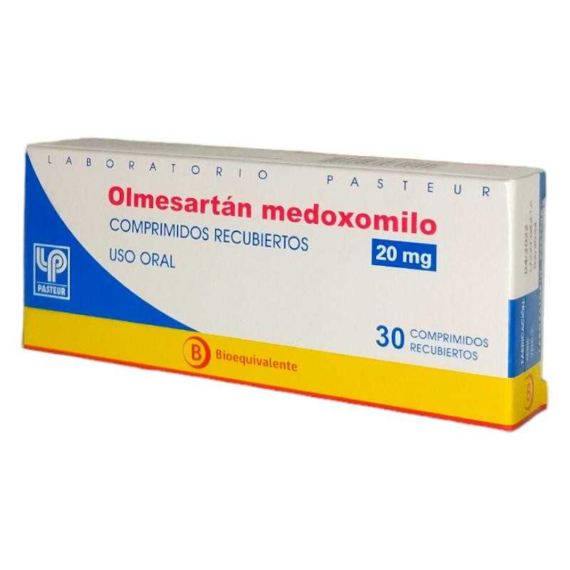 OLMESARTAN 20mg X30COM REC PASTEUR 