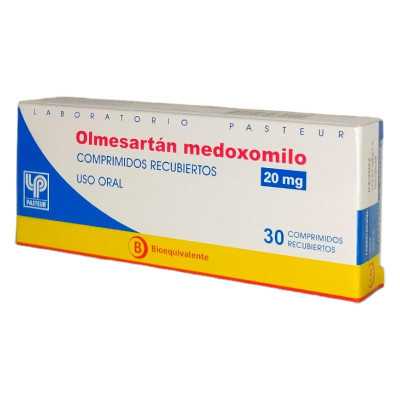 OLMESARTAN 20mg X30COM REC PASTEUR 