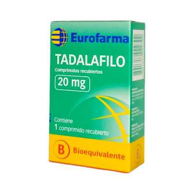 TADALAFILO 20MG X1COM EUROFARMA 