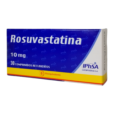 Rosuvastatina 10 mg x 30 comprimidos. (Iphsa)