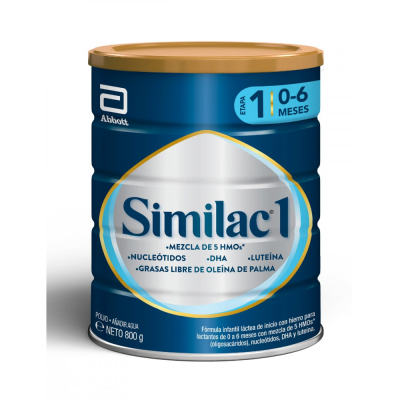Similac 1 ( 0 a 6 meses ) Tarro 800 gramos.