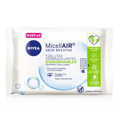 NIVEA TOALL DESMAQ MICELLAIR TODO TIPO DE PIEL X25