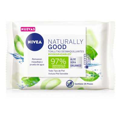 NIVEA TOALL DESMAQ NATURALLY GOOD ALOE X25